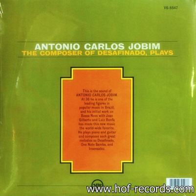 Antonio Carlos Jobim - The Composer Of Desafinodo, Plays 1Lp N.