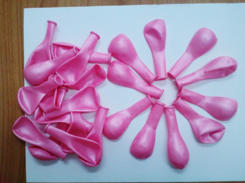 ลูกโป่งกลม เนื้อมุก สีชมพูอ่อน ไซส์ 6 นิ้ว แพ็คละ 10 ใบ (Pearl Light Pink Round Balloon Size 6')