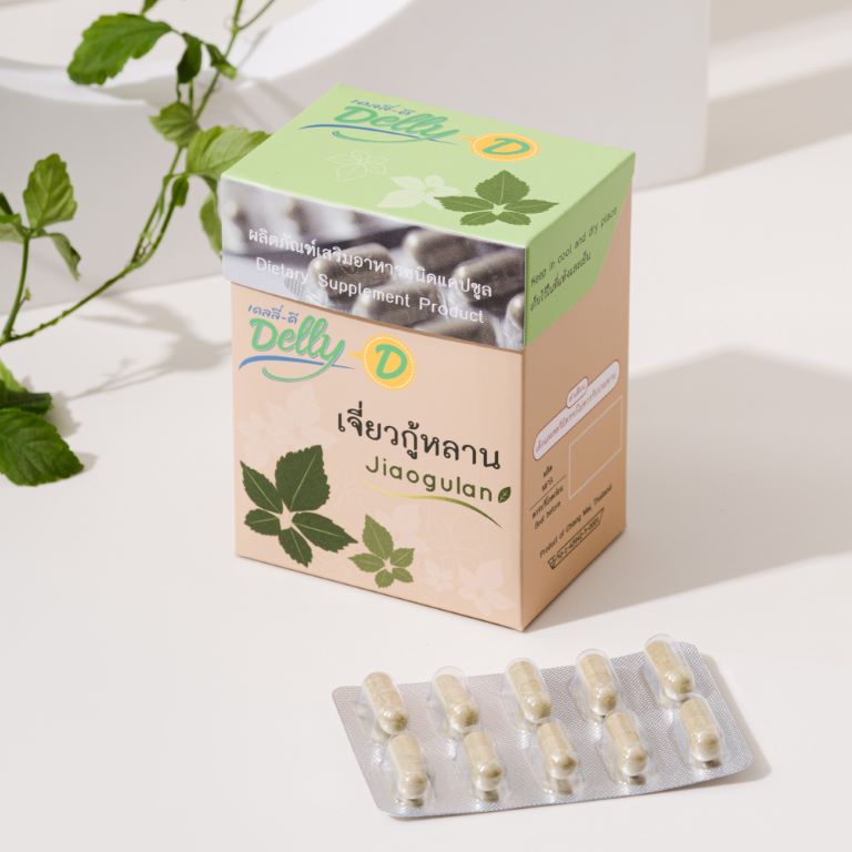ผลิตภัณฑ์เสริมอาหาร เจียวกู่หลาน ชนิดแคปซูล บรรจุแผง