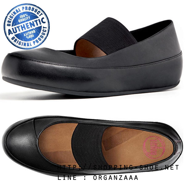 Fitflop Due Mary Jane Leather Black ของแท้ นำเข้าจาก USA และ UK