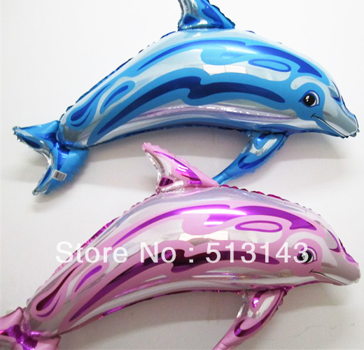 Dolphin Medium Shape Balloon - ลายปลาโลมา ขนาดกลาง / Item No. TL-B002