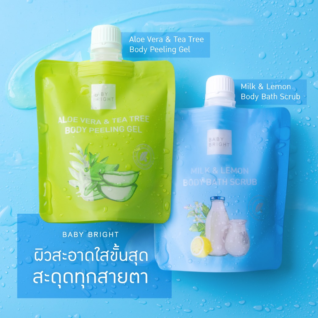 Aloe Vera & Tea Tree Body Peeling Gel 250ml. เจลขัดขี้ไคล