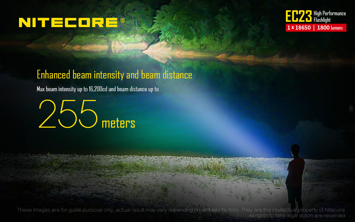 ไฟฉาย Nitecore EC23 แถมฟรีแบตชาร์จ