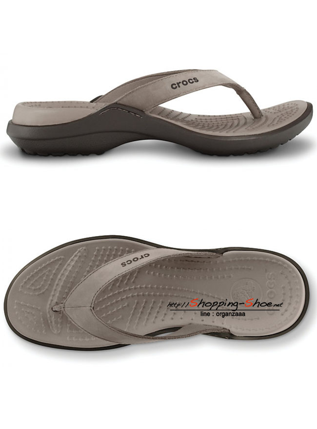 Crocs Capri IV - Mushroom / Espresso ของแท้ Outlet ไทยและอเมริกา