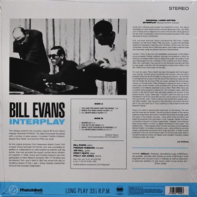 Bill Evans - Interplay 1Lp N.