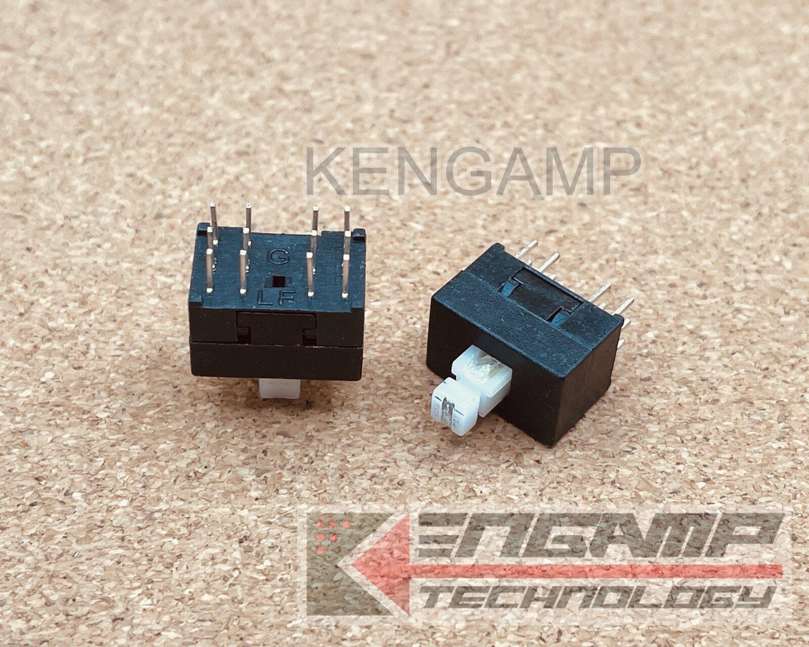 (1ตัว) [SW] JPS4281A สวิตซ์กดติด-กดดับ DPDTx2 12ขา หัวขนาด 3.3x3.3mm