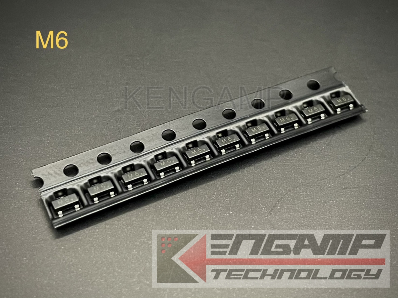 (10ตัว)[TR] M6 S9015 SOT-23 HOTTECH