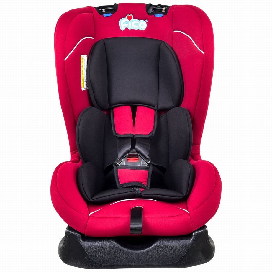 คาร์ซีท Fico เบาะนั่งนิรภัยสำหรับเด็ก รุ่น YB101A สีแดง คาร์ซีทรุ่นนี้ถูกจัดอยู่ใน Group 0+, 1 ที่เหมาะสำหรับเด็กแรกเกิดจนถึงอายุ 4 ปี เหมาะสำหรับเด็กที่มีน้ำหนักตัวไม่เกิน 18 kg. เบาะรองนั่งขนาดใหญ่และกว้างขึ้น มีระบบป้องกันการกระแทกด้านข้าง ฐานของเบาะรองนั่งมีลักษณะโค้งและแบน มีสายรัดกันกระแทกถึง 5 จุด พนักพิงสามารถปรับได้ 4 ระดับ สามารถติดตั้งได้ 2 ทิศทาง เด็กที่มีน้ำหนักไม่เกิน 13 kg. ควรติดตั้งแบบหันหน้าเข้าหาเบาะรถ เด็กที่มีน้ำหนัก 9 - 18 kg. ควรติดตั้งแบบหันหน้าออกจากเบาะรถ มีการออกแบบที่หลากหลายของโครงสร้างและผ้าคลุมเบาะ มาตรฐานความปลอดภัยของยุโรป ECE R44/04