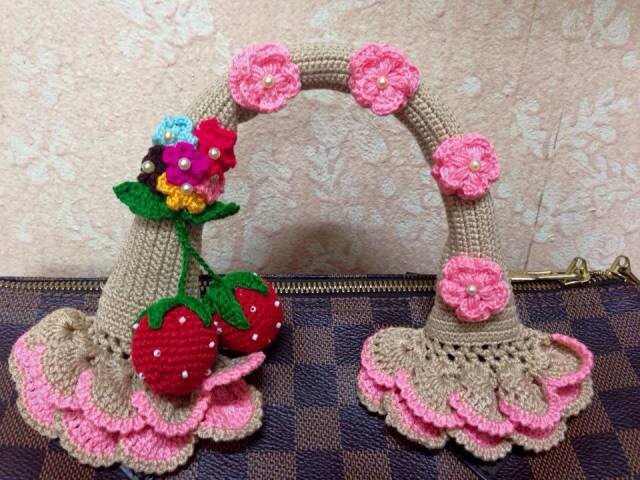 ไหมหุ้มหูกระเป๋า คอลเลคชั่น สีชมพู