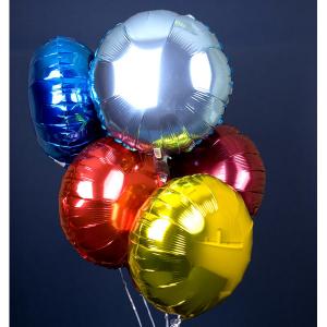 ลูกโป่งฟลอย์ทรงกลม สีทอง ไซส์ 18 นิ้ว - Round Shape Balloon Gold Color
