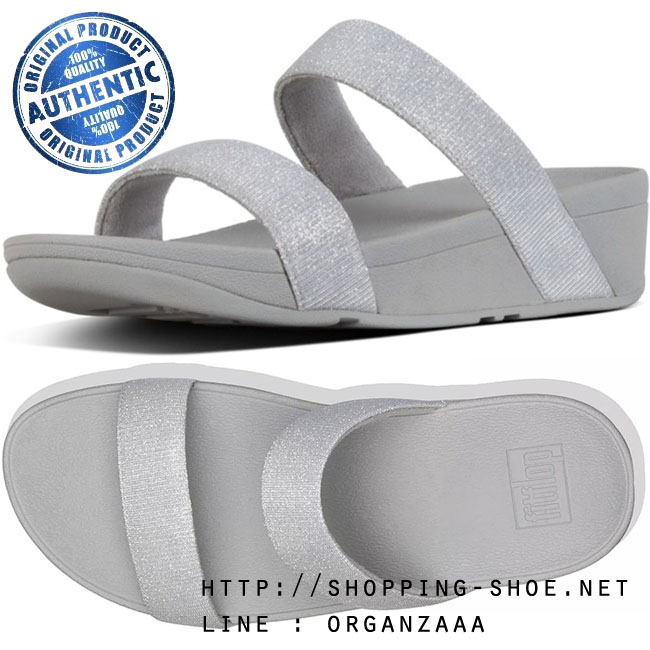 Fitflop Lottie Glitzy Slide Silver ของแท้ นำเข้าจาก USA และ UK