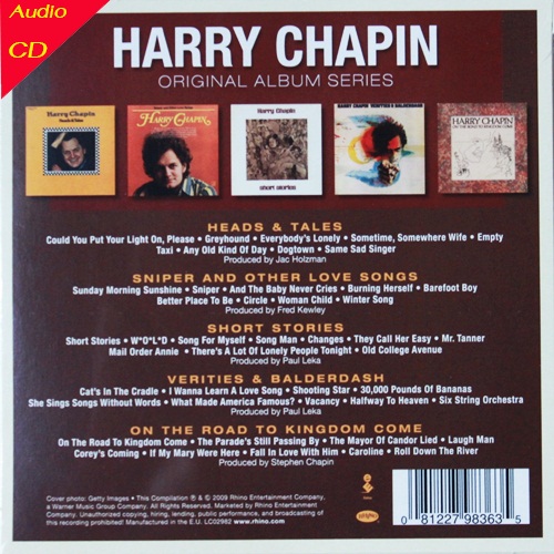 Harry Chapin - Boxset 5cd N.