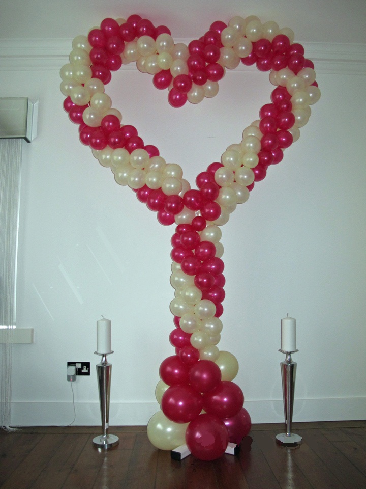 เสาลูกโป่ง ทรงหัวใจ - Balloon Stand Heart shape