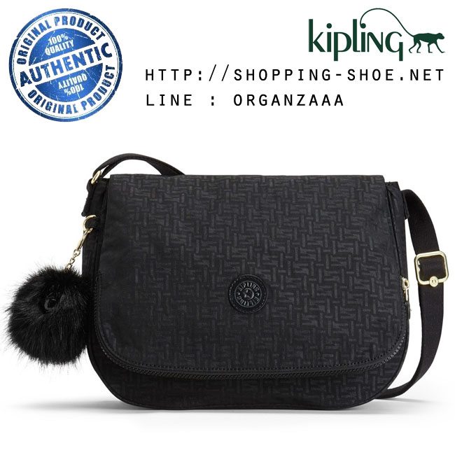 Kipling Earthbeat M - Black Pylon Emb (Belgium)