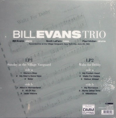 Bill Evans Trio - Sunday at the Village Vanguard , Waltz for Debby 2 Lp N.