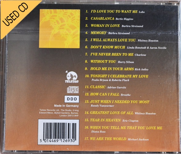 USED CD Romantic Love Songs Vol.4