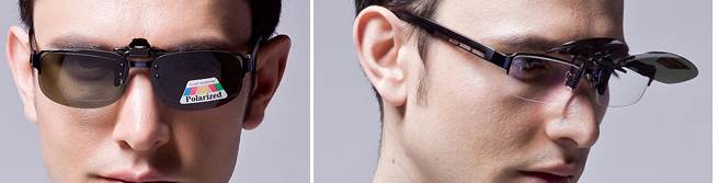 Polarize คลิบออนหนีบแว่นตากันแดด แข็งแรง พับเปิดปิดง่าย อเนกประส่งค์ กันUV400 (ดำเขียว ชา ดำเทา)