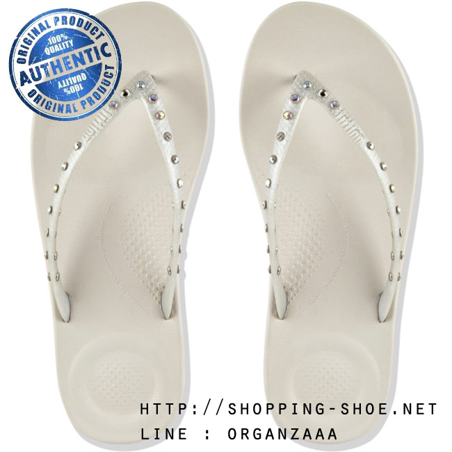 Fitflop Iqushion Super Ergonomic Flip Flop Crystal Silver ของแท้ นำเข้าจาก USA และ UK