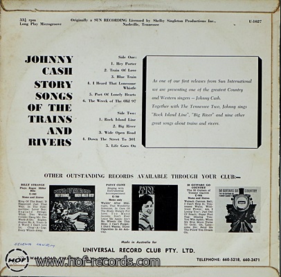 Johnny Cash - Story Songs Of The Trains And Rivers 1lp