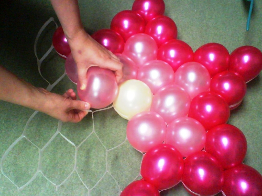 กรอบตาข่ายใส่ลูกโป่งทรงดาว - Balloon Grid Mesh Star Balloon