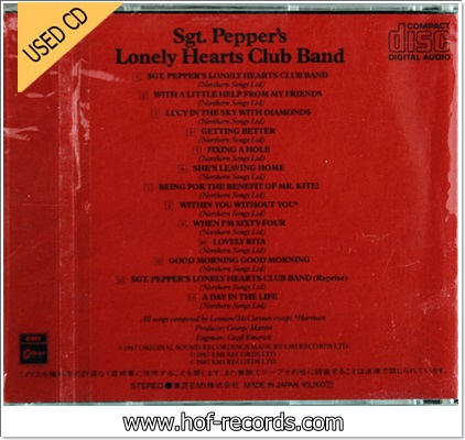 The Beatles - Sgt. Pepper's Lonely Hearts Club Band (JAPAN) Used Cd VG++