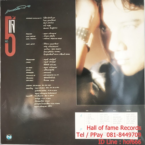 LP แจ้ ดนุพล แก้วกาญจน์ - NO.5 ปก VG++ แผ่น NM