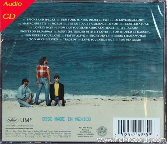 CD Bee Gees - Time less the all-time Greastest Hits* New