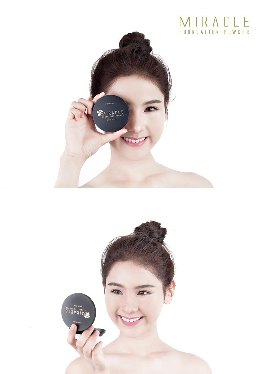 Miracle Foundation Powder แป้งผสมรองพื้น เมลินดา