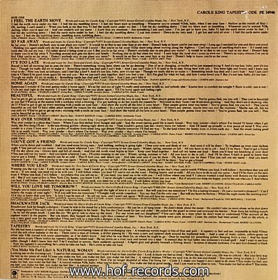 Carole King - Tapestry 1975 1lp