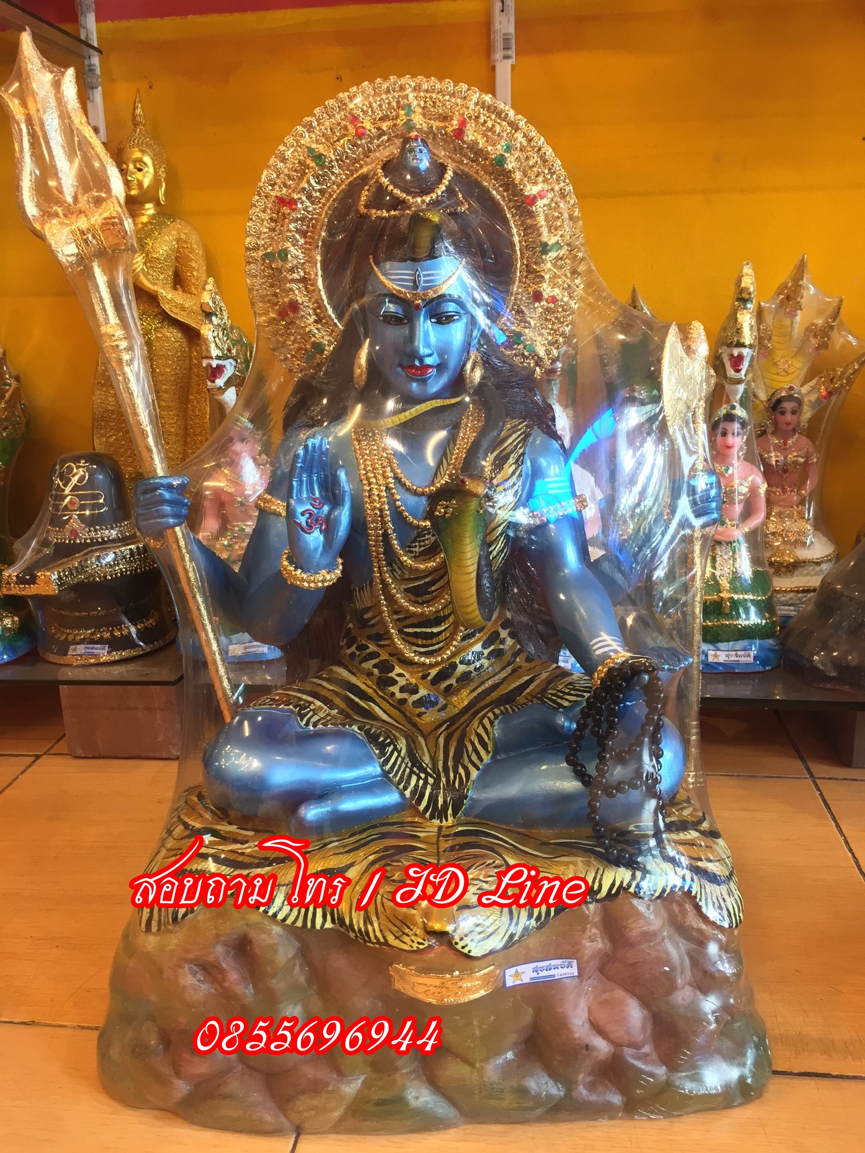 พระศิวะนั่ง หน้าตัก 12" (กายฟ้า)