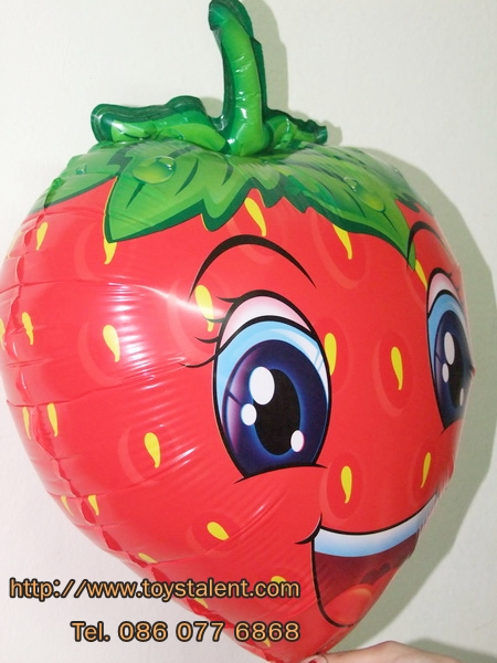ลูกโป่งฟลอย์ สตอร์เบอร์รี่ - Strawberry Foil Balloon / Item No. TL-A063