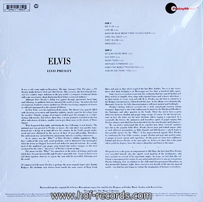Elvis Presley - Elvis 1lp NEW