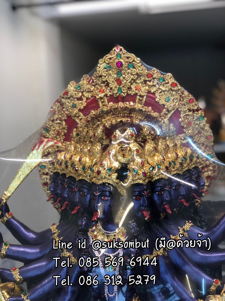 พระแม่กาลีใหญ่ 12" กายสี ม่วง