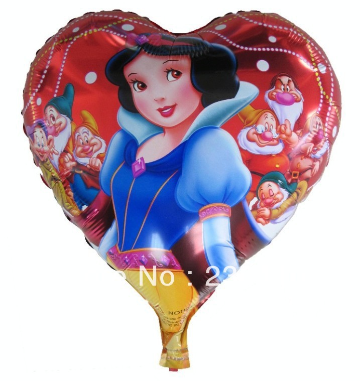 ลูกโป่งฟลอย์ลายสโนว์ไวท์ ทรงหัวใจ - Snow white Heart shape Balloon / Item No. TL-A019