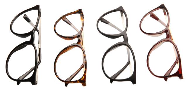 แว่นกรอบบาง แว่นสายตาแฟชั่น แบบสลิมขาเงิน ทอง สไตล์วินเทจใหญ่ สี ดำเงา น้ำตาล ดำด้าน กระ