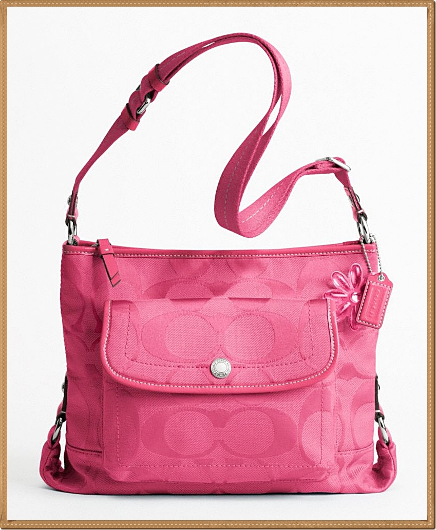 Coach Kyra Signature File Bag 16550 - Pink