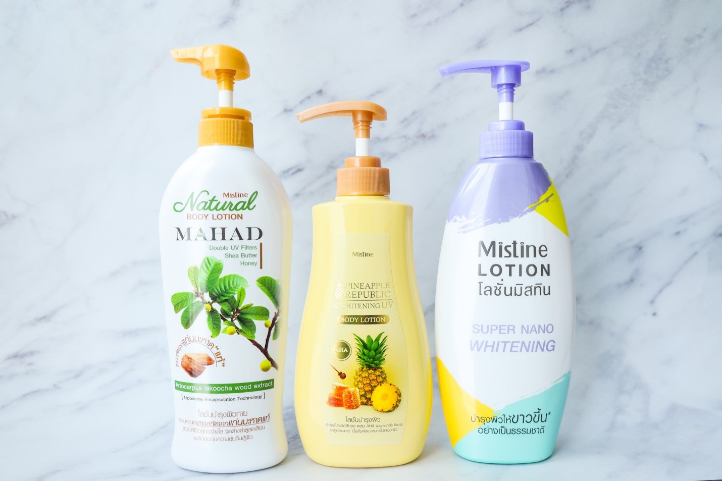โลชั่นมะหาด Mistine Natural Mahad Body Lotion 500 ml.
