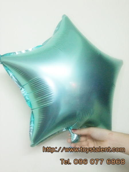 ลูกโป่งฟลอย์รูปดาว สีเขียวมุก ไซส์ 18 นิ้ว - Star Shape Foil Balloon Pearl Green Color/Item No.TL-G006