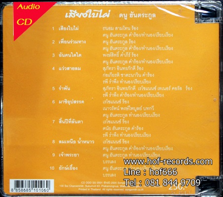 ดนู ฮันตระกูล - เสียงใบไผ่ 1Cd N.