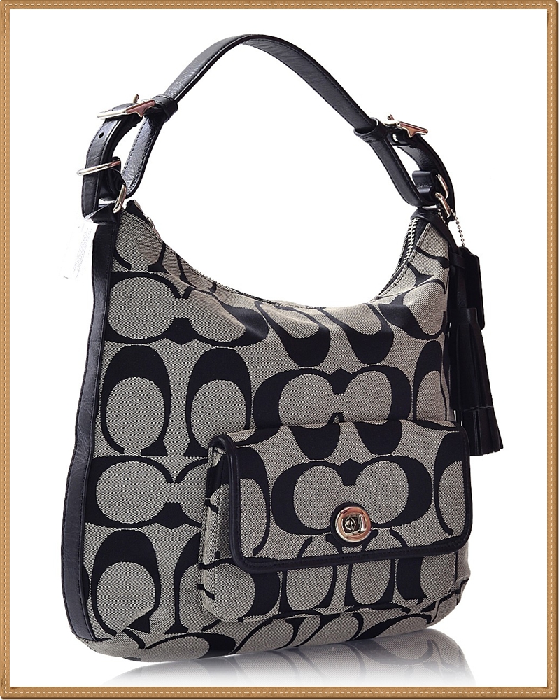 Coach Signature Courtenay Hobo 22392 - Black