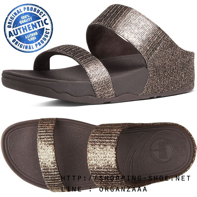Fitflop Lulu Superglitz Slide Copper ของแท้ นำเข้าจาก USA และ UK