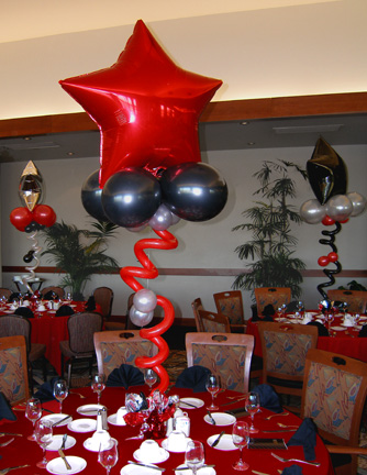 ลูกโป่งฟลอย์รูปดาว สีแดง ไซส์ 18 นิ้ว - Star Shape Balloon Red Color / Item No. TL-G002
