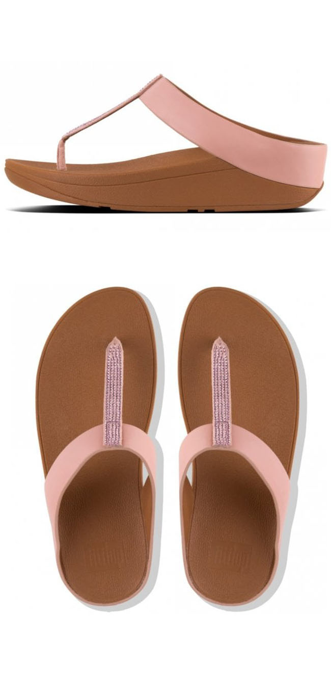 Fitflop Fino Crystal Dusky Pink ของแท้ นำเข้าจาก USA และ UK