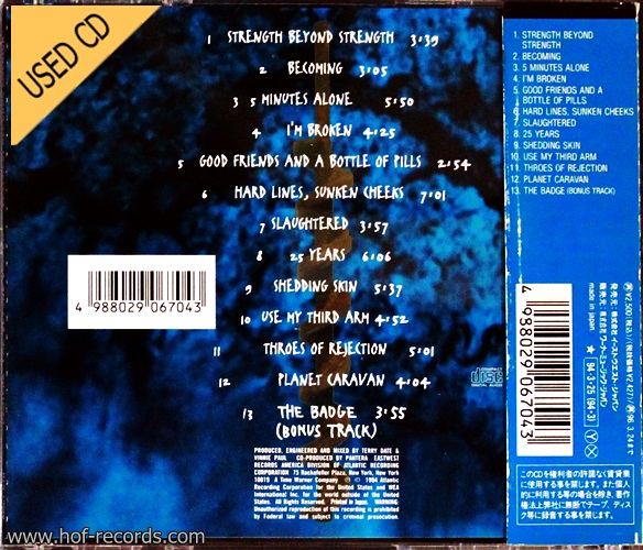 Used CD Pantera - Far beyond Drivew ( JP)