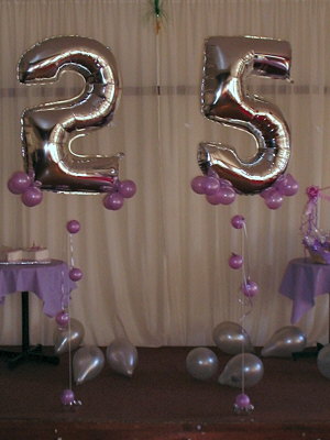 ลูกโป่งฟลอย์รูปตัวเลข 1 สีเงิน ไซส์จัมโบ้ 40 นิ้ว - Number 1 Shape Foil Balloon Size 40" Silver Color