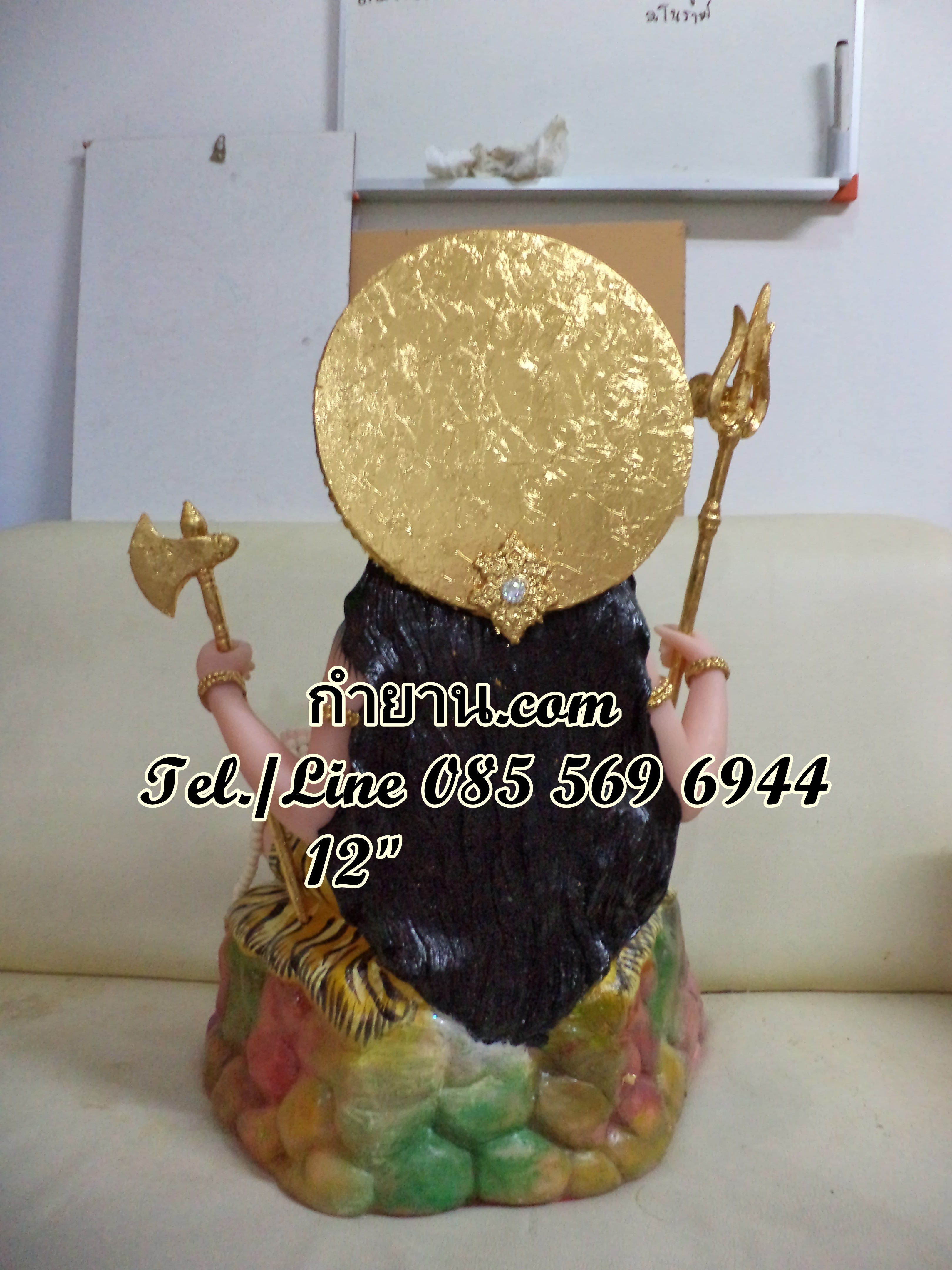 องค์พระศิวะนั่ง หน้าตัก 12" 4กร