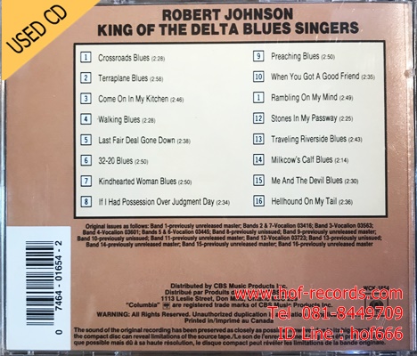Robert Johnson - King of the delta blues singers (US) Used CD 1 CD VG++