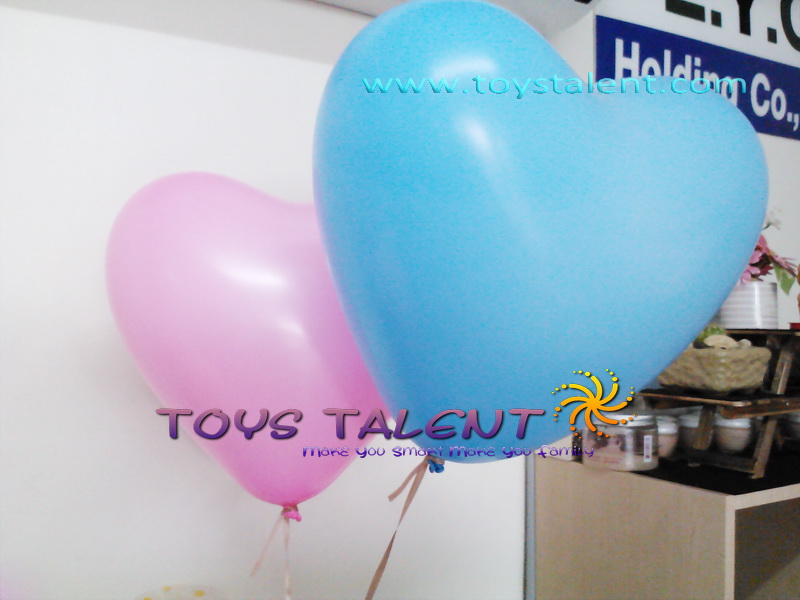 ลูกโป่งหัวใจ เนื้อสแตนดาร์ทสีมาตรฐาน คละสี ไซส์ 12 นิ้ว แพ็คละ 10 ใบ (Heart Latex Balloon - Mixed Standard Color 12")