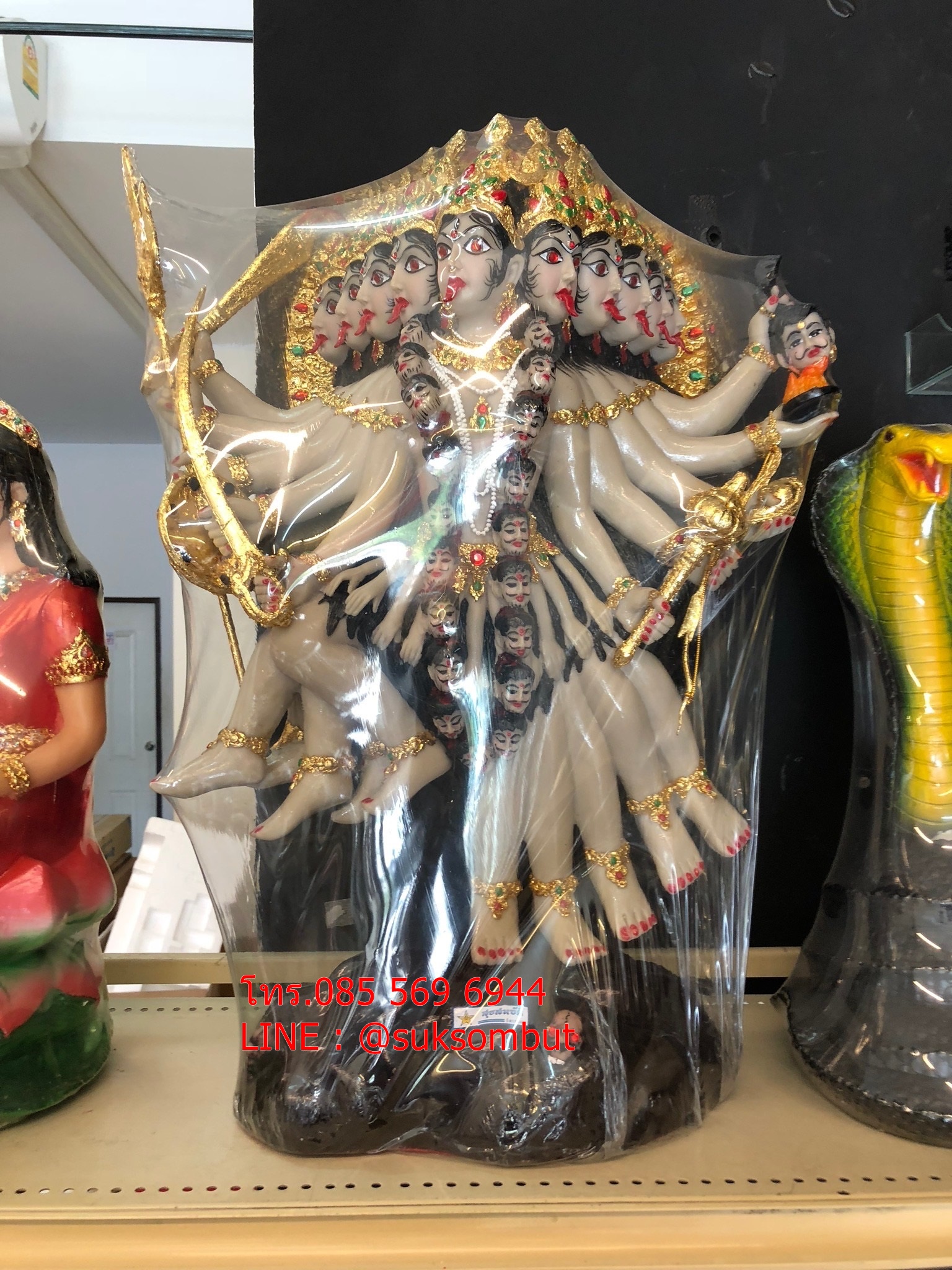 พระแม่กาลีเหยียบตอหน้าตัก 12 นิ้ว