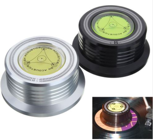 ตัวกันโคลง Metal Record Clamp LP Disc Stabilizer Turntable For Vibration Balanced